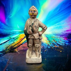 VTG 1971 GARE BY KEITH WHITE KNIGHT CHESS FIGURINE CERAMIC REPLACEMENT PIECE